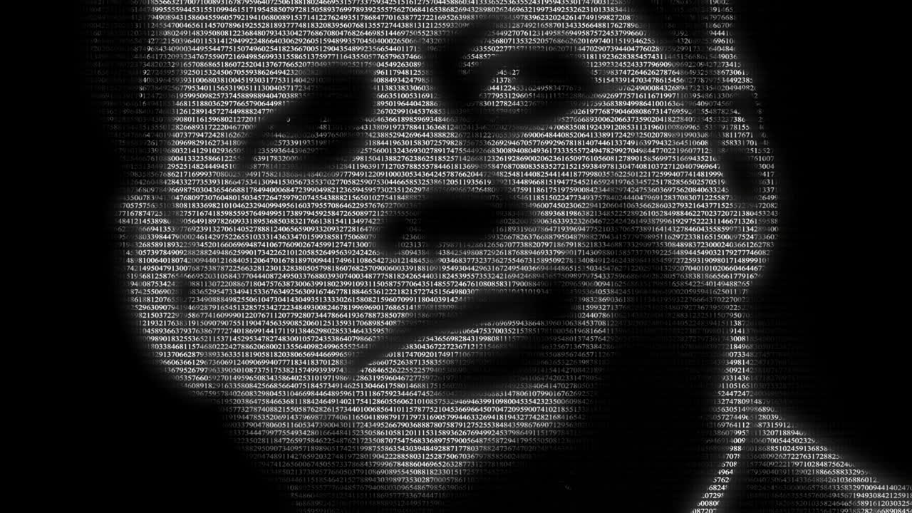 A still from the numeral-rendered portrait used across the Sustain Liberties identity